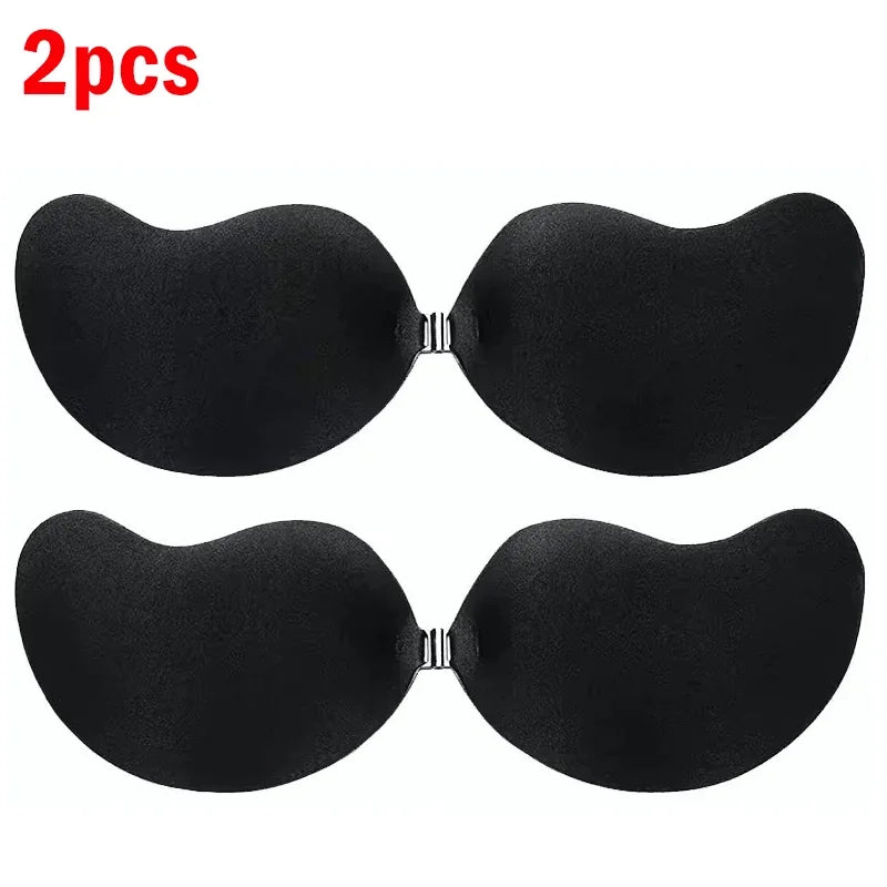 Invisible Strapless Adhesive Stick Bra Strapless Push Up Bras Women Lingerie Seamless Silicone Nipple Covers Bralette Underwear