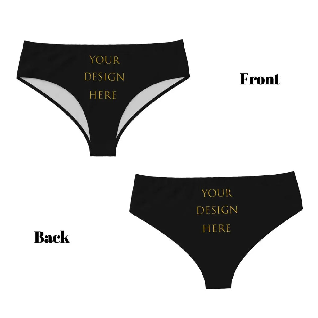 Custom Womens Custom Your Photo Logo Text Print Panties Underwear Female Comfort Your Design Here DIY Briefs Underpants