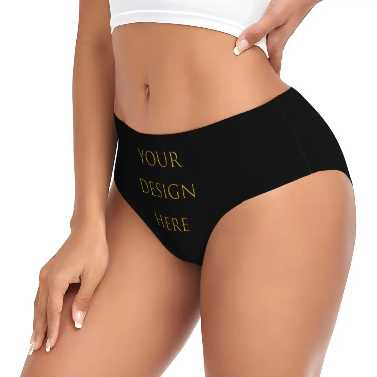 Custom Womens Custom Your Photo Logo Text Print Panties Underwear Female Comfort Your Design Here DIY Briefs Underpants