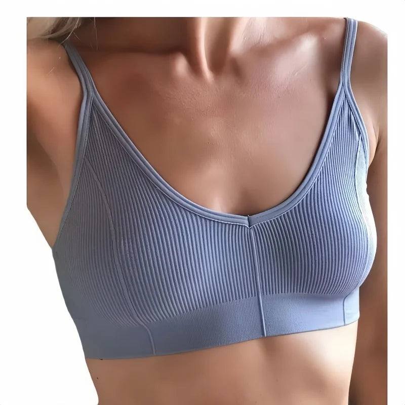 Seamless Tube Top Women Push Up Bra U-shaped Back Bras Sexy Lingerie Female Adjust Straps Brassiere Ribbed Sports Underwear M-XL