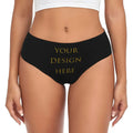 Custom Womens Custom Your Photo Logo Text Print Panties Underwear Female Comfort Your Design Here DIY Briefs Underpants