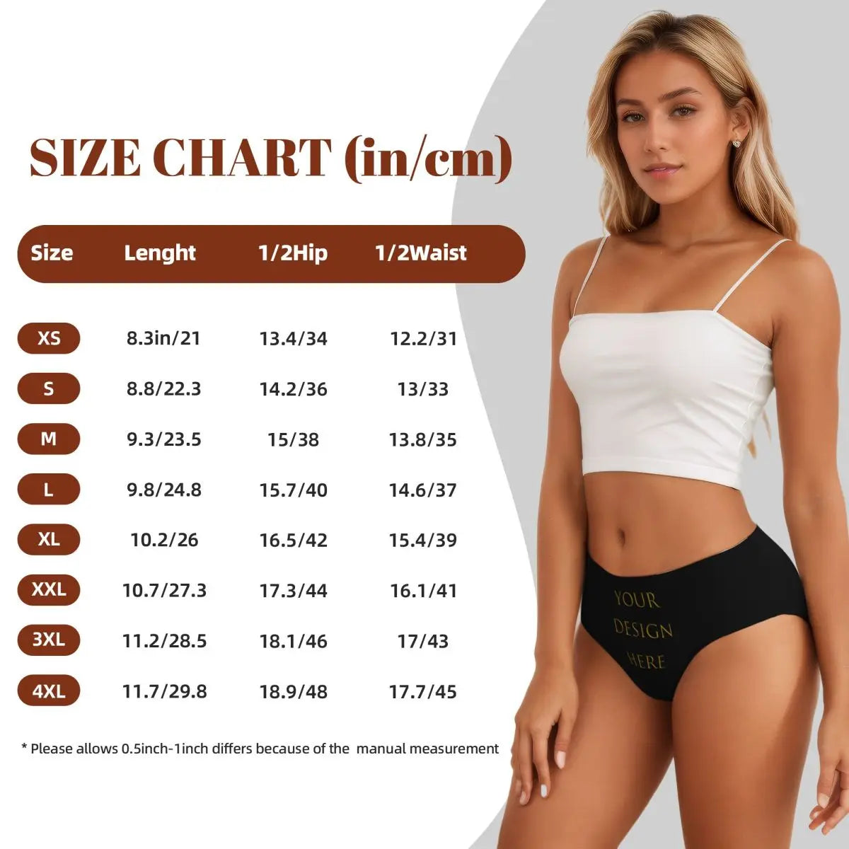 Custom Womens Custom Your Photo Logo Text Print Panties Underwear Female Comfort Your Design Here DIY Briefs Underpants